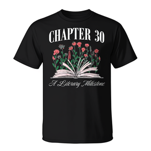 Camiseta con diseño de hito literario del capítulo 30, regalo para amantes de los libros, talla para adultos - Product Image 2