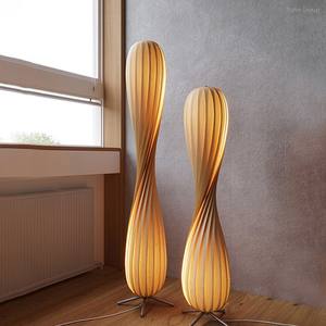 Lámpara de Pie LED Moderna Nórdica Contemporánea Arcwabi Minimalista con Pantalla de Tela, Base E27, Altura Ajustable para Sala de Estar u Hotel - Product Image 3