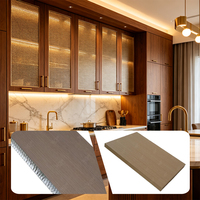 Panel Meja Dapur OEM Kustom Kekuatan Tinggi Mudah Dibersihkan Setiap Hari Panel Furnitur Aluminium Honeycomb Sandwich untuk Kabinet Dapur