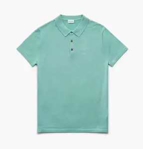 High quality 100% pure cotton 280gsm Polo Shirt plain fit ventilate polo shirt tight hem button placket polo shirt