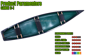 TOLEE TOLEE Bateau en plastique pour trois personnes, kayak de pêche de qualité, canoë familial à 3 places, canoë de sport pour la pêche - Product Image 5