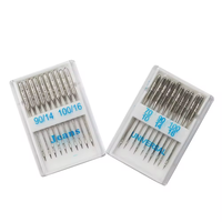 Aiguilles universelles domestiques en acier inoxydable pour machine à coudre, taille mixte, 20 pièces