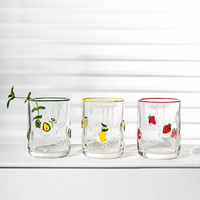 Tasse à boisson épaissie écologique au design minimaliste moderne, motif de fruits mignon, pour café, usage créatif et coloré