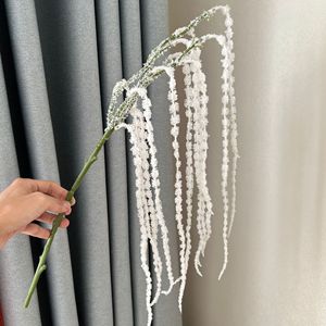 Flor de amaranto artificial decorativa de tacto Real hecha a mano de alta calidad blanca <span class=keywords><strong>y</strong></span> <span class=keywords><strong>verde</strong></span> para boda - Product Image 5