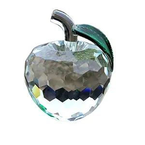 K9 Crystal Apple Decoratie Kerstcadeau Verjaardagscadeau Gefacetteerde Kleur Kleine Appelproductie Groothandel Fabrikanten