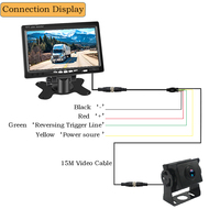 Caméra de recul étanche AHD 1080P Système de vue arrière de camion 7 ''Installation facile pour une meilleure vision de secours