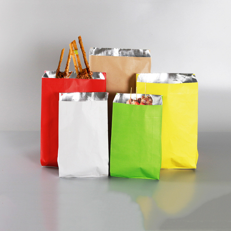 Bolsa de aluminio para envolturas de perritos calientes al por mayor asequible para comida rápida para llevar