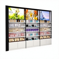 Maßgefertigter LED-Beleuchteter Kosmetik-Präsentationsschrank für Einzelhandelsgeschäfte mit Umweltfreundlichem Design und Kostenlosem 2D/3D-Zeichnungsservice