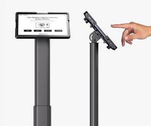 NFC Dễ Dàng Trả 10 Inch Tầng Đứng Android Máy Tính Bảng Phía Trước NFC Đọc Tap Để Trả Tiền Nhà Thờ Cho Kiosk 4G Wifi Màn Hình Cảm Ứng Máy Tính Bảng <span class=keywords><strong>PC</strong></span> - Product Image 3