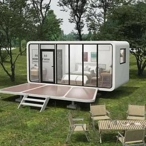 modern hot sale 20 ft Intelligent modern modular movable new design portable shipping luxury prefabricated tiny apple cabin