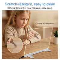 Pizarra de Dibujo LED Recargable de 16'' con Control Táctil y Luz Regulable para Niños de 3 a 8 Años, Material Acrílico, Regalo de Navidad o Cumpleaños para Niños y Niñas