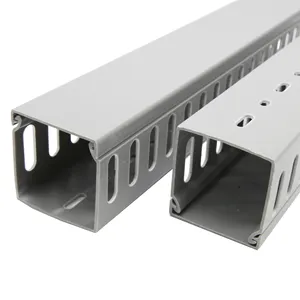 YORH-PEEO Rigid Pvc Material Close Slotted Wall Plastic Wire Duct for Network & A/V Cables