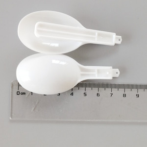 Cuillère en plastique jetable pliable, meilleure vente 1 pièce, cuillère <span class=keywords><strong>à</strong></span> <span class=keywords><strong>salade</strong></span> en plastique pour gâteaux aux fruits, <span class=keywords><strong>couverts</strong></span> en plastique - Product Image 4