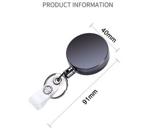 Heavy Duty Metal Id Reel Retractable <b>Badge</b> <b>Holder</b> & <b>Accessory</b> Custom Promotional Gifts - Product Image 6