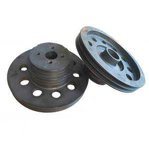 Polea de motor de hierro fundido de ranura única para correa en V, 200 mm, para transmisión de generador, uso OEM de alta resistencia - Product Image 3