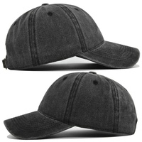 Casquette de baseball en coton délavé vintage avec logo personnalisé, vente en gros, couleur unie, non structurée, style Dad Hat, unisexe, pour sports de plein air, Snapback