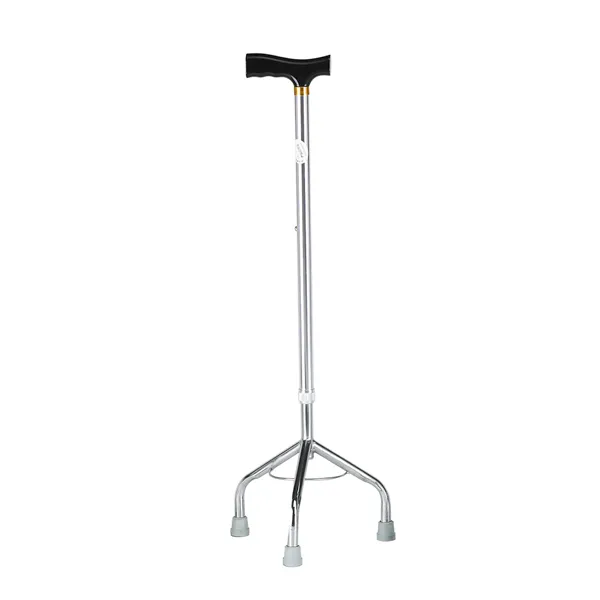 health care products automatic medical Adjustable walking stick with Outdoor Lightweight folding walking 4 legs cane for older