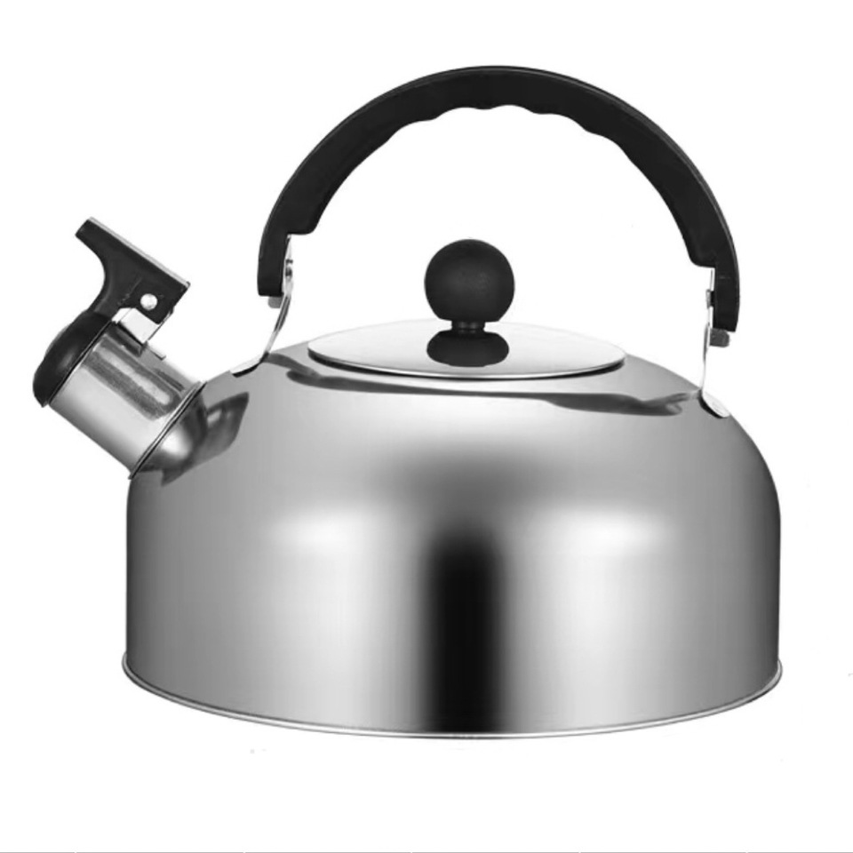 Stainless Steel Whistling Kettle Whistling Camping Bottle Lightweight Pot Teapot For Trips Hiking Home Office