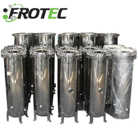 Boîtier de filtre industriel à cartouches multiples en acier inoxydable 304/316 avec cartouche filtrante 222/226/plate pour usines de fabrication