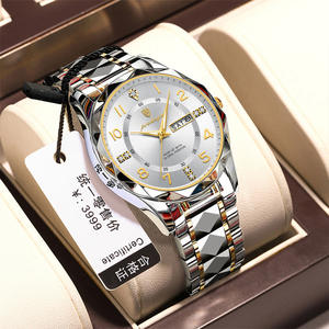 Montre à Quartz de mode pour hommes boîtier en alliage lumineux étanche bracelet en acier inoxydable hommes montres de haute qualité - Product Image 6