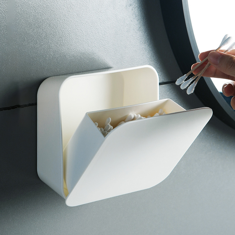 Многофункциональные держатели для хранения ватных тампонов Настенный Мини ящик для хранения ватных палочек откидной Чехол пластиковый органайзер для макияжа