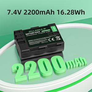 แบตเตอรี่ PUJIMAX แบบชาร์จได้ Li-ion 7.4V 2200mAh <span class=keywords><strong>EN</strong></span>-<span class=keywords><strong>EL3E</strong></span> สำหรับกล้อง <span class=keywords><strong>NIKON</strong></span> D50 D70 D70s D80 D90 D100 D200 D300 D300S D700 - Product Image 3