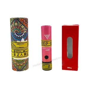 Child Resistant Tube Packaging Box Custom Logo 1 Ml Childproof Packaging Tube Safety Lock Paper Boxes