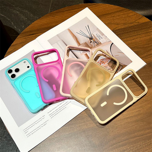 Coque de téléphone magnétique antichoc en PC et TPU mat simple et coloré pour iPhone 17 16 15 Pro Max - Product Image 4