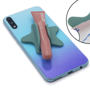 믹스웨어즈 셀프 접착식 실리콘 폰 케이스 미니 립스틱 및 립 글레이즈 홀더 스마트폰 뒷면 스틱 스탠드 - Product Image 6