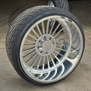 ล้อรถบรรทุกแบบฟอร์จ Super Single Wide Wheel ขนาด 22X12 24X12 24X14 26X14 28X16 8x180 6x139.7 สำหรับ GMC Sierra - Product Image 3