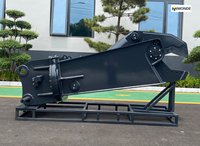 Cisaille hydraulique puissante Monde à couple élevé pour excavatrice, équipement de recyclage et de démolition de tôles épaisses avec certifications CE ISO