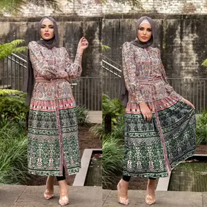 Spring Fashion full Sleeve Lace Mesh Princess apparel For Muslim Soft Fabric A-line lady casual dress