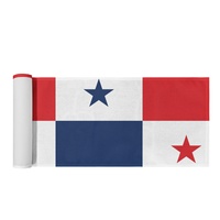 Chemin de table personnalisé en polyester avec drapeau du Panama, protège les meubles des rayures pour table à manger, table à thé et occasions de banquet