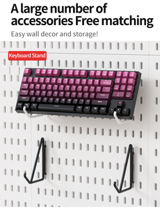 Panel <span class=keywords><strong>de</strong></span> Clavijas <span class=keywords><strong>de</strong></span> Plástico Nórdico para Organización, Envío en 7 Días, Montaje en Pared sin Taladro, con Accesorios Opcionales - Product Image 2
