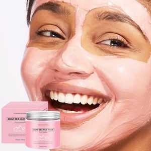 Masque d'<span class=keywords><strong>argile</strong></span> <span class=keywords><strong>rose</strong></span> de la mer morte avec logo du fabricant pour le nettoyage des pores. - Product Image 2