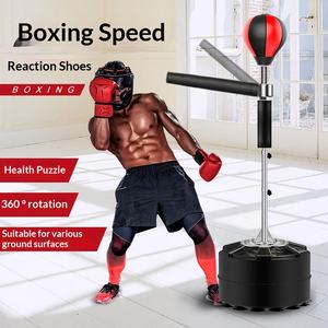 Ballon de boxe en PU pour adultes et enfants avec cible verticale rotative pour l'entraînement à la boxe à domicile - Product Image 1