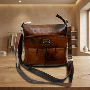 Bolsos de Mano Personalizables de Cuero Genuino para Mujer BS INTERNATIONAL, Cierre de Cremallera Resistente OEM, Correa de Cadena Impermeable, a la Moda - Product Image 1