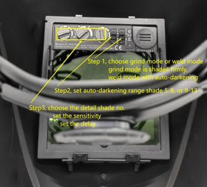 Helm Las Laser Berkualitas Tinggi OD8+ dengan Penggelapan Otomatis, Masker Pelindung Laser - Product Image 6