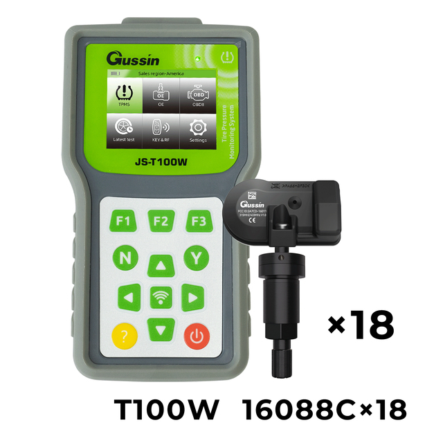 Gussin Universal 18 Sensors 1 Programming Tool 315MHz/433MHz Frequency Built-In OBD Functions ECU ID Copy 22 Languages 12-Month