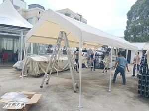 Abri de <span class=keywords><strong>voiture</strong></span> pliable Meile ML-G001 3x6m en tuyaux galvanisés légers, type étendu, imperméable, pour extérieur - Product Image 5