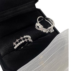RFJEWEL 2026 Nouvelle bague en laiton plaqué argent avec perle/zircon cubique, bijoux <span class=keywords><strong>de</strong></span> mode <span class=keywords><strong>de</strong></span> haute qualité pour femmes - Product Image 4