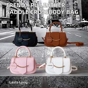 Bolso de mano personalizado con tapa abatible para mujer, bandolera con correa ajustable para el hombro - Product Image 2