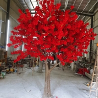 Arbre à fleur synthétique en plastique, grande et Large, ornement d'intérieur et d'extérieur, fausse plante, cerisier artificiel, 1 pièce
