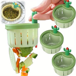 Cactus Sink Drain <b>Strainer</b> Press Automatic Dumping Basket Multi-functional Use Filter Net for Tub Kitchen Waste Collector - Product Image 1
