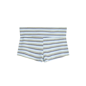 Shorts vaqueros de mezclilla para mujer, personalizados OEM, de cintura alta, con bolsillo trasero elástico, estilo vintage desgastado, con rotos. - Product Image 2