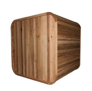 6 человек открытый бочка сауна Красный Кедр куб сауна комната с водонепроницаемой - Product Image 3