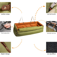 Siège auto de luxe pour animaux de compagnie, taille XL, vente en gros, avec sac de transport imperméable et résistant aux morsures, et lit de voyage amovible
