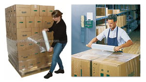 Rouleau <span class=keywords><strong>de</strong></span> <span class=keywords><strong>film</strong></span> étirable en plastique industriel Enveloppe <span class=keywords><strong>de</strong></span> palette à surface unie pour le déplacement <span class=keywords><strong>de</strong></span> l'enveloppe rétractable dans l'emballage Utilisation du <span class=keywords><strong>film</strong></span> - Product Image 6