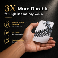 Cartes à Jouer de Luxe Personnalisées Imprimées, Écologiques, en Papier de Qualité Supérieure, Type Standard, 500 Pièces, Marque OEM, pour Réunions Familiales et Événements Sociaux, Chine
