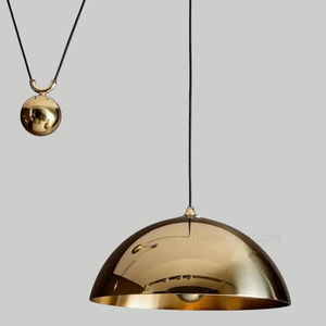 Lustre moderne de luxe en laiton de style mid-century, luminaire suspendu pour salle à manger, chambre à coucher, salon, décoration haut de gamme - Product Image 4